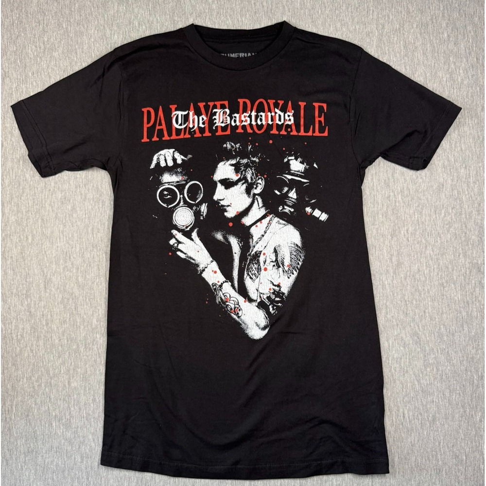 Palaye Royale The Bastards Graphic Tee Mens S Black Sumerian Records Band Shirt‎